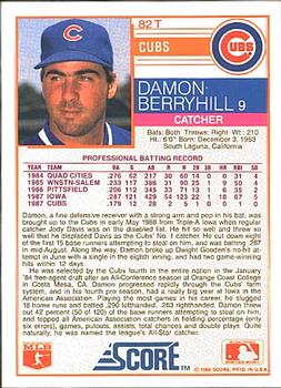 Damon Berryhill  baseball card collectible - Main Image 2