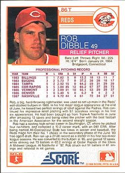 Rob Dibble  baseball card collectible - Main Image 2