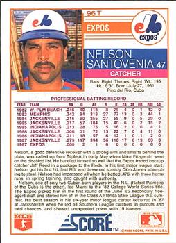 Nelson Santovenia  baseball card collectible - Main Image 2