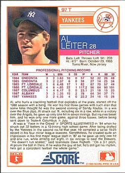 Al Leiter  baseball card collectible - Main Image 2