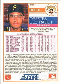 Orestes Destrade  baseball card collectible - Main Image 2
