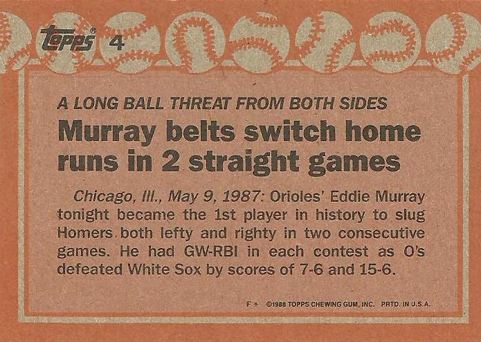 Eddie Murray  baseball card collectible - Main Image 2