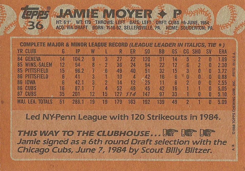 Jamie Moyer  baseball card collectible - Main Image 2