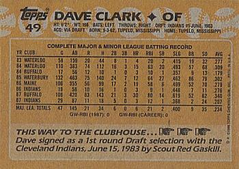 Dave Clark  baseball card collectible - Main Image 2