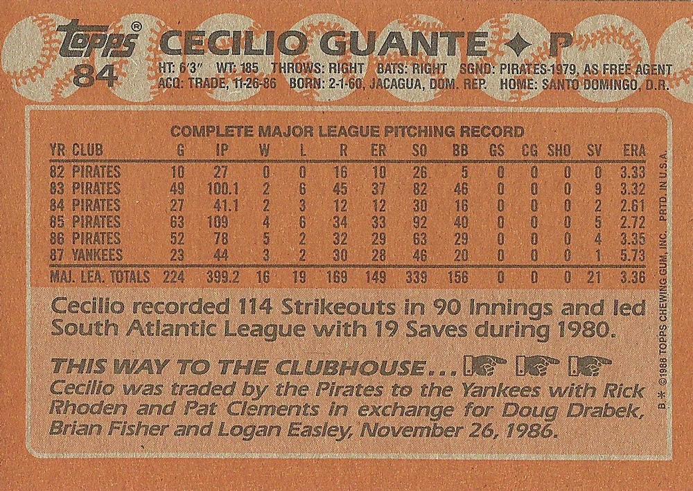 Cecilio Guante  baseball card collectible - Main Image 2