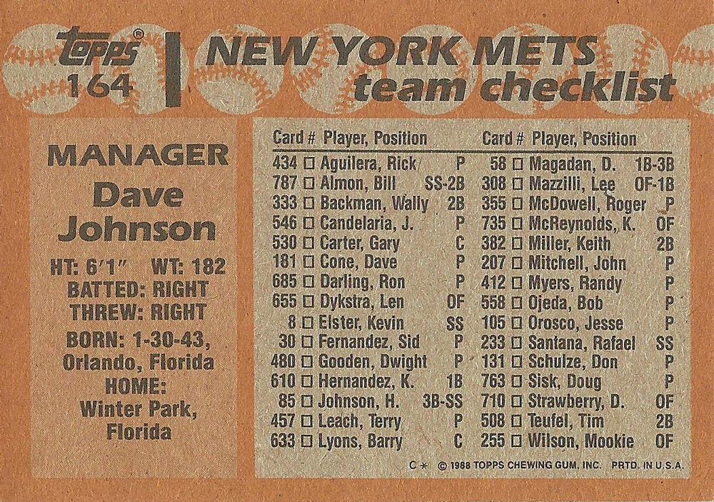 Dave Johnson  baseball card collectible - Main Image 2