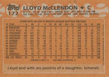 Lloyd McClendon  baseball card collectible - Main Image 2