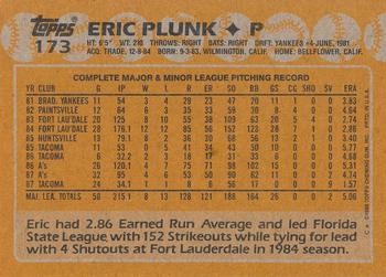 Eric Plunk  baseball card collectible - Main Image 2