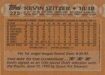 Kevin Seitzer  baseball card collectible - Main Image 2