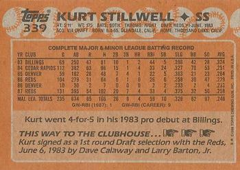 Kurt Stillwell  baseball card collectible - Main Image 2