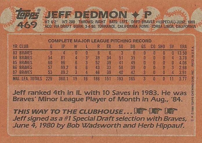 Jeff Dedmon  baseball card collectible - Main Image 2