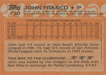 John Franco  baseball card collectible - Main Image 2