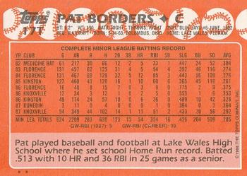 Pat Borders  baseball card collectible - Main Image 2