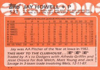 Jay Howell  baseball card collectible - Main Image 2