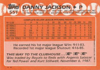 Danny Jackson  baseball card collectible - Main Image 2