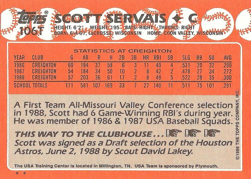 Scott Servais  baseball card collectible - Main Image 2