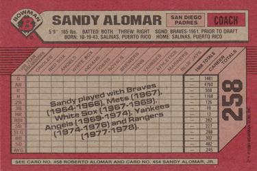 Sandy Alomar / Roberto Alomar / Sandy Alomar, Jr.  baseball card collectible - Main Image 2