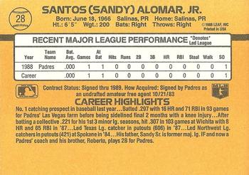 Sandy Alomar Jr.  baseball card collectible - Main Image 2