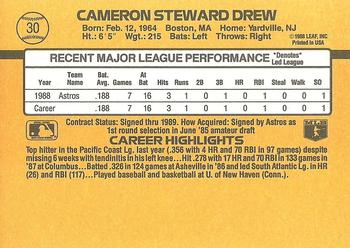 Cameron Drew  baseball card collectible - Main Image 2