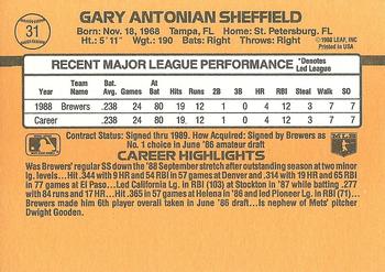 Gary Sheffield  baseball card collectible - Main Image 2
