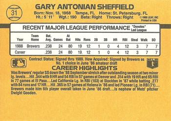 Gary Sheffield  baseball card collectible - Main Image 2