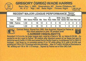 Greg Harris  baseball card collectible - Main Image 2