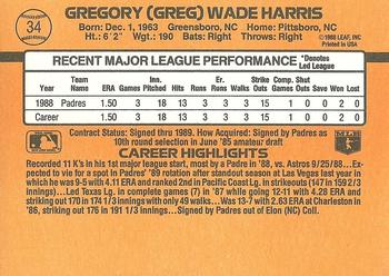 Greg Harris  baseball card collectible - Main Image 2
