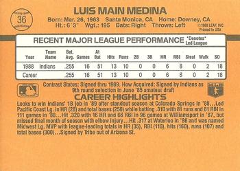 Luis Medina  baseball card collectible - Main Image 2