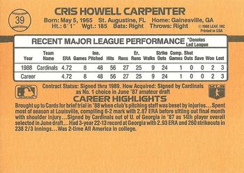 Cris Carpenter  baseball card collectible - Main Image 2