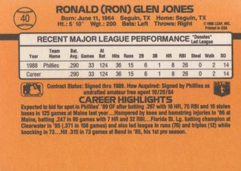 Ron Jones  baseball card collectible - Main Image 2