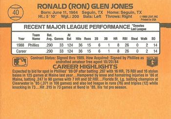 Ron Jones  baseball card collectible - Main Image 2