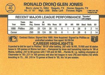 Ron Jones  baseball card collectible - Main Image 2