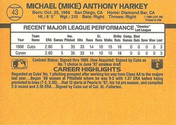 Mike Harkey  baseball card collectible - Main Image 2