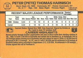 Pete Harnisch  baseball card collectible - Main Image 2