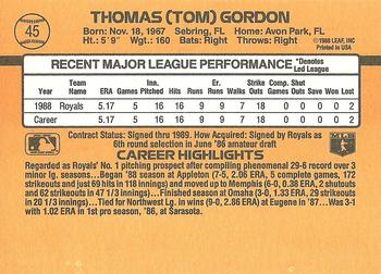 Tom Gordon  baseball card collectible - Main Image 2