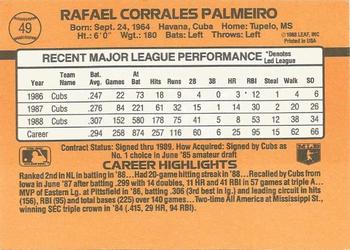 Rafael Palmeiro  baseball card collectible - Main Image 2