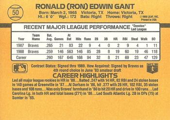 Ron Gant  baseball card collectible - Main Image 2