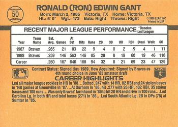 Ron Gant  baseball card collectible - Main Image 2