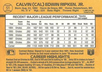 Cal Ripken  baseball card collectible - Main Image 2