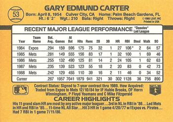 Gary Carter  baseball card collectible - Main Image 2