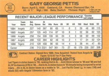 Gary Pettis  baseball card collectible - Main Image 2