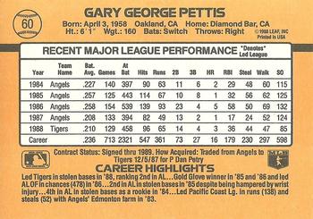 Gary Pettis  baseball card collectible - Main Image 2