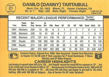 Danny Tartabull  baseball card collectible - Main Image 2