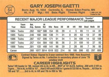 Gary Gaetti  baseball card collectible - Main Image 2