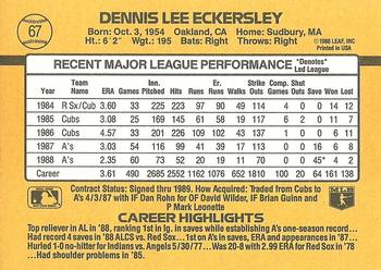 Dennis Eckersley  baseball card collectible - Main Image 2