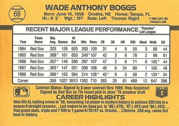 Wade Boggs  baseball card collectible - Main Image 2