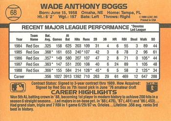 Wade Boggs  baseball card collectible - Main Image 2