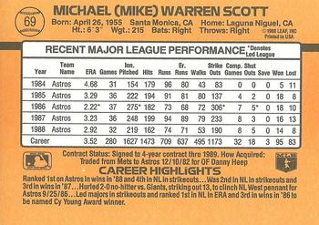 Mike Scott  baseball card collectible - Main Image 2