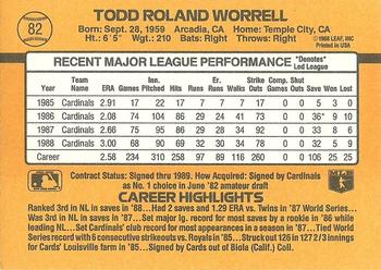 Todd Worrell  baseball card collectible - Main Image 2