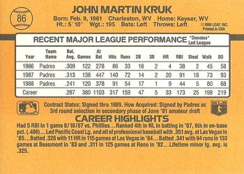 John Kruk  baseball card collectible - Main Image 2